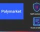 Polymarket logo beside shield and rulebook icons labelled Self-exclusion and Trust & Safety